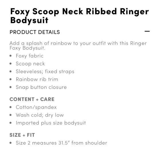 Torrid Size 3 White Bodysuit with Rainbow Trim - Picture 4 of 10